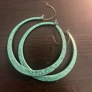Noonday collection handmade patina hoops